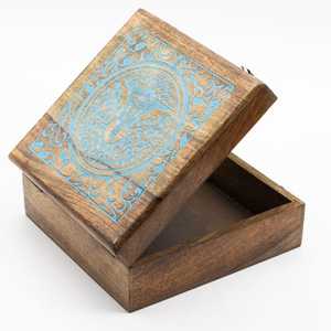 Handmade Engraved <b>Wooden</b> Box Rectangle Inlay Flower Design Tabletop Decoration Craft <b>Gift</b> with Love Theme - Product Image 4