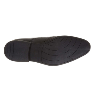 Zapatos Oxford de Vestir de Cuero Genuino Negro, con Punta en Pico y Cordones, para Hombre, Formales, para Oficina, de Color Sólido, para Todas las Temporadas - Product Image 2