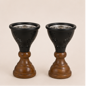 Luxury Arabic Wooden Bakhoor Burner Metal Oud Mubkhar Censer for Ramadan Eid Gift Middle Eastern Home <b>Decor</b> Wholesale Supplies - Product Image 1