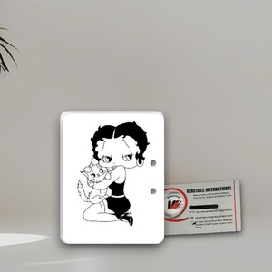 แผ่นแม่เหล็กติดขนตาปลอมลายเบตตี้ บู๊ป น่ารัก ขายส่ง รับผลิตแบรนด์ส่วนตัว อุปกรณ์ต่อขนตาอะคริลิค ลายดอกไม้ ผีเสื้อ - Product Image 1