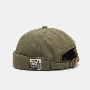 RAO CRAFT EXPORTS Customizable Unisex Outdoor Digital Printed Docker Beanie <b>Cap</b> 6 Panel <b>Brimless</b> Rolled Cuff Side Woven Logo - Product Image 3