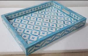 Plateau en résine incrustée d'os personnalisé aux prix de gros, plateau en résine incrustée d'os à la mode pour la décoration intérieure et plus encore - Product Image 2