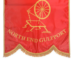 Banderas Bordadas Rojas y Banderas Colgantes Bordadas a Mano al por Mayor, Banderas Bordadas, Estandartes de Seda y Alambre - Product Image 6