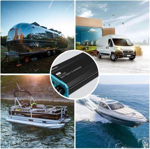 Chargeur de batterie DC-DC 60A compatible avec les batteries au gel, au lithium et AGM, chargeur pour système d'énergie solaire pour camping-cars et bateaux - Product Image 3