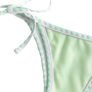 Conjunto de 2 piezas de sujetador transparente ultrafino con aros y bragas, sujetadores de talla grande con botones y cremalleras, lencería de encaje para mujer - Product Image 4