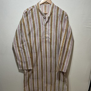 Exclusive <b>Men's</b> Traditional Cotton <b>Kurta</b> | Full Sleeve Long Ethnic Wear | Striped Designer <b>Kurta</b> - Product Image 1
