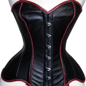 Corset respirant en toile et cuir PU grande taille pour femme - Gaine amincissante à haute compression pour usage quotidien et sportif, tailles et couleurs personnalisables - Product Image 5