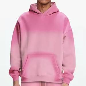 Sweat à capuche brodé pour homme, personnalisable, de haute qualité, 100% coton, en tissu éponge français, écologique, surdimensionné, vintage, effet délavé soleil - Product Image 3