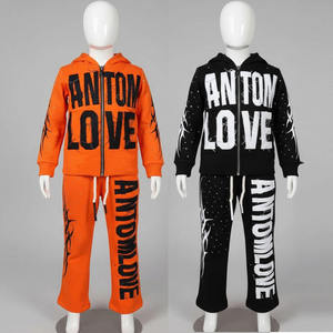 Conjunto Deportivo Personalizado 2026 para Hombre, Sudadera con Capucha y Cremallera Completa, con Estampado de Letras, Estilo Urbano, Pantalones Deportivos Negros de Poliéster - Product Image 6