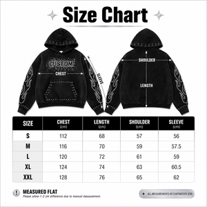 Sudadera con Capucha Personalizada con Logotipo de Pedrería, Estilo Urbano, Vintage, Lavado Ácido, Oversize, con Tachuelas, de Forro Polar Pesado de Algodón para Hombre - Product Image 6