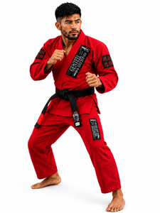 Custom BJJ Gi 450 GSM Pearl Weave 100% Cotton Brazilian Jiu Jitsu Uniform Shrink-Proof Breathable Durable Embroidery OEM Private - Product Image 3