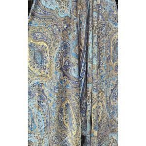 Floral Print Eco-Friendly Washable Lightweight Breathable Silk Viscose Sleeveless A-Line Floor-Length Summer V-Neck Loose - Product Image 5