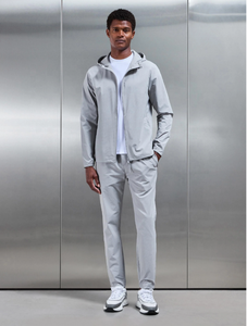 Conjunto Deportivo Ligero con Capucha para Hombre, Chaqueta con Cierre Completo y Pantalones, Transpirable, Color Sólido, Ropa Casual de Calle para Primavera - Product Image 2