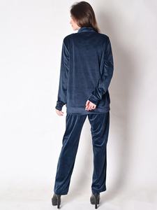 Ensemble de survêtement d'hiver personnalisé avec logo, grandes tailles, sweat-shirt en polaire à demi-zip et pantalon de survêtement, ensemble confortable 2 pièces - Product Image 5