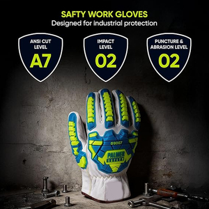 Premium Quality Reinforced TPR Impact Guards, Breathable and Ergonomic Design For Industrial Use Safety TPR Gloves For Adults - Product Image 3