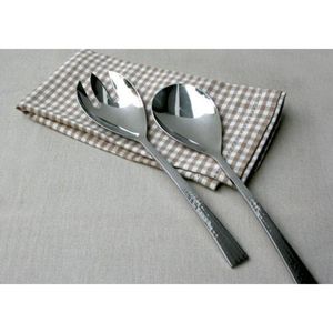 Colección de Utensilios para Servir Ensaladas de Acero Inoxidable de Lujo para Cenas y Eventos Contemporáneos - Product Image 1