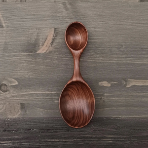 Cuillère à thé en bois personnalisable, légère, en bois naturel, écologique, outil de cuisine pour les fêtes, avec logo personnalisé - Product Image 1