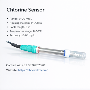 Sensor de Cloro de Alta Precisión para Monitoreo de Calidad del Agua en Piscinas y Aguas Residuales Industriales - Product Image 2