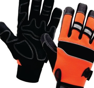 Anti-Slip Leather Safety <b>Gloves</b> Breathable Heat Resistance Textured Fingertips General Purpose Work Protection - Product Image 3