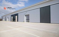 Entrepôt modulaire en métal à faible coût, entrepôt préfabriqué spacieux, entrepôt frigorifique, bâtiments en structure acier