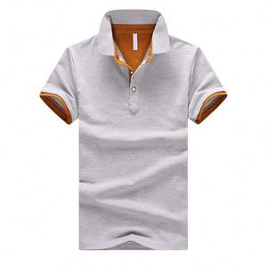 Achetez à prix avantageux un polo homme à manches courtes, coupe slim, col mandarin, décontracté, pour le golf ou les affaires. - Product Image 5