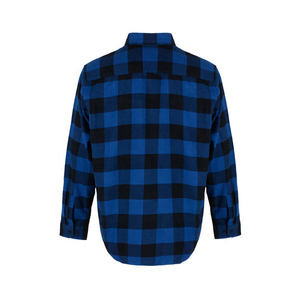 Chemise à carreaux grande taille pour homme, style vintage, manches longues, en flanelle de coton, vente en gros - Product Image 1