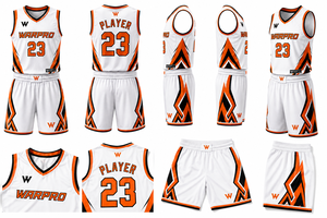 Ensemble de maillot de basket-ball sublimé WARPRO Elite – Débardeur sans manches et short anti-humidité, ensemble de vêtements de sport haut de gamme pour le basket-ball - Product Image 6