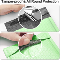 Enveloppe à bulles rembourrée imperméable multi-tailles personnalisée imprimée pour l'expédition des petites entreprises