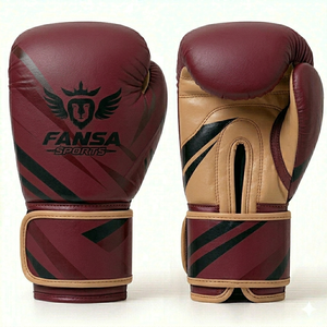 High Quality Breathable Boxing Training Gloves with for Closure and <b>Hook</b>-and-Loop Wrist <b>Plastic</b> Material - Product Image 1