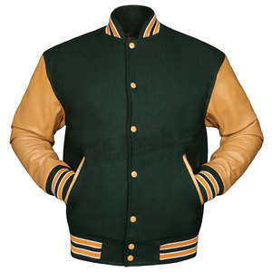 Chaqueta Letterman con Mangas de Cuero Personalizadas, Diseño Clásico, Material Duradero, Uso Cómodo - Product Image 2