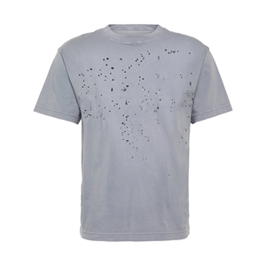 T-shirt en coton délavé et vieilli pour homme, 200 g/m², avec logo personnalisé, style vintage délavé, streetwear décontracté, OEM, marque privée, vente en gros - Product Image 1