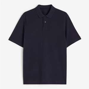 เสื้อโปโลแขนสั้นผู้ชาย ทรงเข้ารูป คอกลม ตัดเย็บด้วยผ้าฝ้ายลายทางตัดสี - Product Image 2