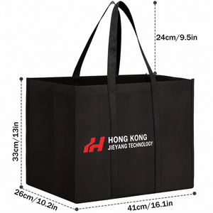 Custom Printed Foldable Reusable Laminated Non-Woven <b>Tote</b> Bag Blank Storage Grocery Fabric Shopping Bag with Logo - Product Image 2