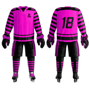 Uniforme de Hockey sobre Hielo de Poliéster 100% con Impresión de Marca Privada, Ligero, Colores Personalizables, Logotipo, Alta Calidad, Superventas, OEM - Product Image 1