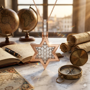 สร้อยคอเงินแท้ 925 ดีไซน์มินิมอลเรียบหรู ประดับเพชรเล็กทรงดาว ชุบทองคำชมพู พร้อมจี้ห้อยรูปดาว ของขวัญสุดพิเศษ - Product Image 5