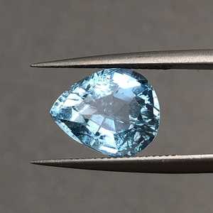 Aguamarina Natural Certificada Sin Calentar, Corte Pera, Azul Cielo, Gema Suelta, Piedra de Nacimiento de Marzo, Para Fabricación de Joyas, Proveedor Mayorista ZUBEDA - Product Image 2