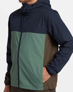 2025 Casual Sportswear Windbreaker Jacket Plus Size Custom Mesh Lining Color <b>Block</b> Windbreaker Windcheater Breathable Quick Dry - Product Image 5