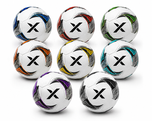 Ballons de football personnalisés X, ballons de football de grande taille |   Blanc Noir Or |   Logo X |   Fabricant OEM ODM |   Qualité de conception haut de gamme - Product Image 5