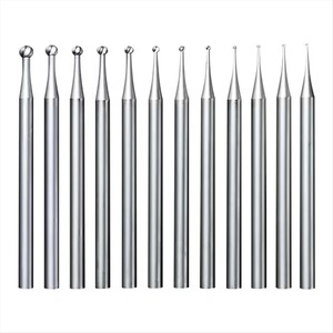 BAFA SURGICAL INSTRUMENTS BSI-EP-1133 Juego de 12 fresas esféricas con vástago de 3/32 pulgadas, mango ergonómico plateado, instrumento quirúrgico Clase I para - Product Image 4