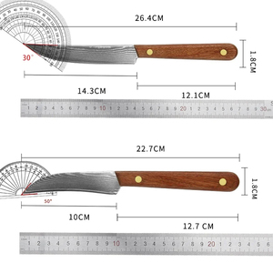Cuchillo de Cocina de Acero de Damasco, Cuchillo para Pelar Frutas, Cuchillo Afilado para Cortar Carne y Verduras, Herramienta de Cocina Ligera y Fácil de Usar - Product Image 2