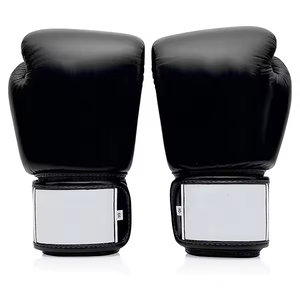 Gants de sparring personnalisés à lacets en cuir PU, gants d'entraînement de boxe professionnels pour MMA, Muay Thai, Kickboxing - Product Image 1