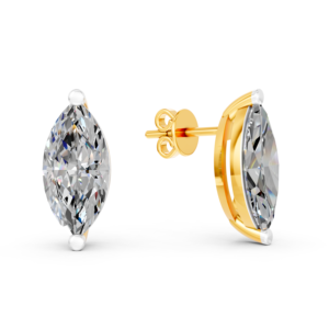 14K 9K 10K 18K Solid Gold 10Ct Lab Diamond Earring IGI Certified RJC ODM OEM Ethical Fine <b>Jewelery</b> Manufacturer EA502319 - Product Image 2