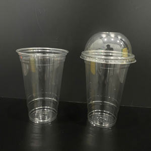 Vasos desechables ecológicos de plástico PET de 16oz y 24oz para café frío, leche, refrescos, para llevar, con tapas, precio económico. - Product Image 5