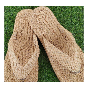 Natural Water Hyacinth Indoor <b>Slippers</b> Handmade Sustainable House Footwear For Hotels Spa Resorts And Eco Lodges - Product Image 4