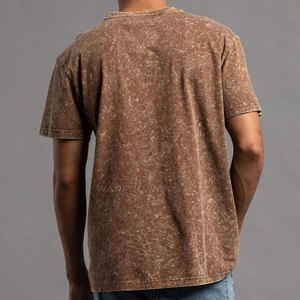 Camisetas para hombre con efecto deslavado, cómodas, de tela de algodón lavado, ideales para actividades al aire libre y looks urbanos. - Product Image 3