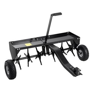 Aeratore Manuale per Prato da 40 Pollici con Attacco Universale, Aeratore a Spuntoni in Ferro da Trainare, Strumento per Aerazione Alternativo - Product Image 1