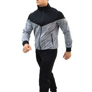 Traje Deportivo Personalizado para Hombre, con Cierre, de Forro Polar Técnico, Nuevo, Talla Grande, para Correr, con Logotipo Impreso, Ropa Deportiva al por Mayor para Gimnasio - Product Image 3