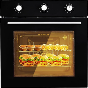 Horno eléctrico de pared individual de 24 pulgadas con perillas mecánicas y 5 zonas de cocción - Product Image 1