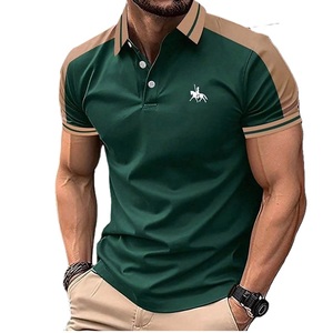 Polo personalizado para hombre, 100% algodón piqué, 220 GSM, manga corta, color sólido, con bordado en el pecho, proveedor informal de Bangladesh. - Product Image 5