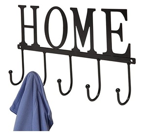 Premium Wrought Iron Wall Mounted Key Holder Vintage Rustic Metal Key Rack for Entryway Decor - Product Image 3